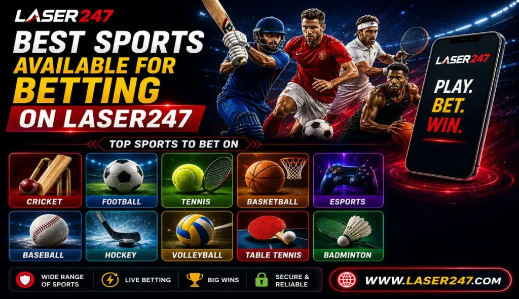 Best Sports Available for Betting on Laser247