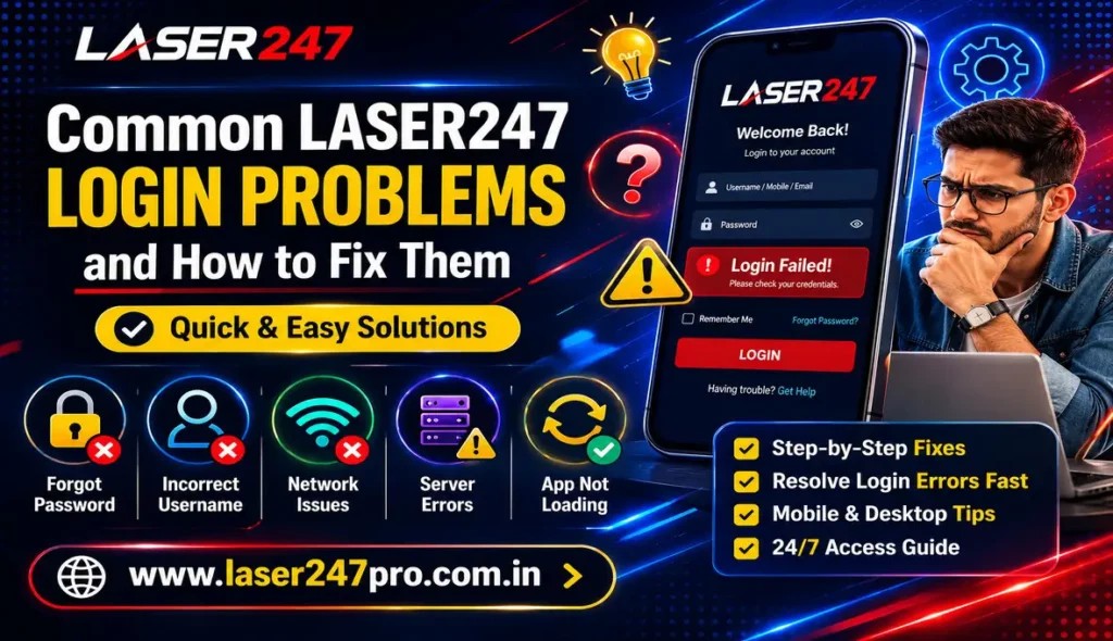 Common LASER247 login problems guide