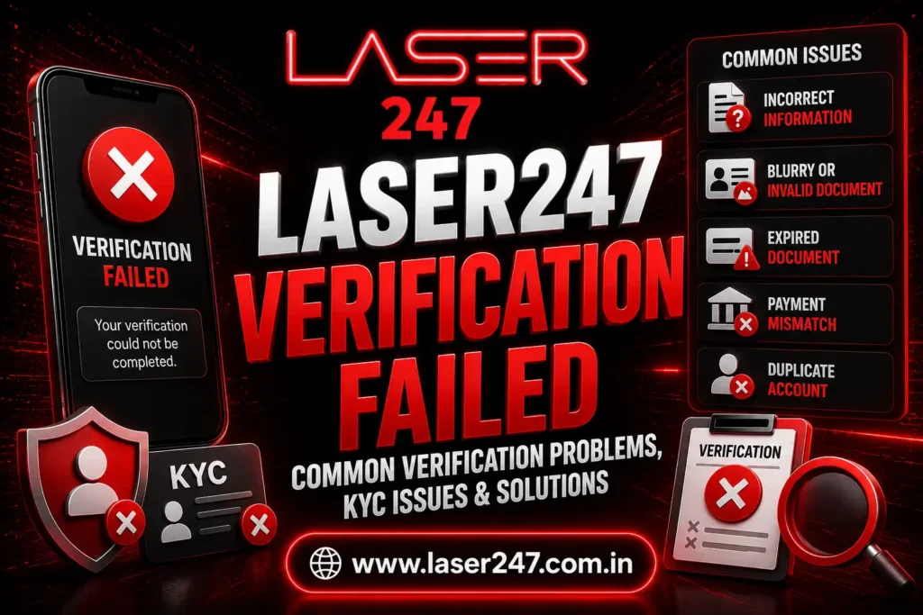 Laser247 Verification Failed – Common Verification Problems, KYC Issues & Solutions